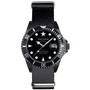 OXYGEN（オキシゲン） 腕時計 Diver 40（ダイバー 40） Moby Dick Black（モビー ディック ブラック） ブラック