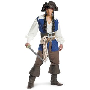 【コスプレ】 disguise Pirate Of The Caribbean ／ Captain Jack Sparrow Deluxe 38-40 パイレーツ・オブ・カリビアン ジャックスパロウ