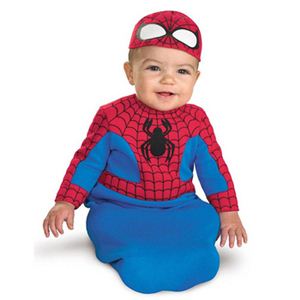 【コスプレ】 disguise Super Hero Squad ／ Spider man Bunting newborn スパイダーマン 幼児用コスチューム