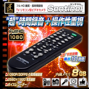 【小型カメラ】TVリモコン型ビデオカメラ(匠ブランド)『Sentinel』(センチネル)