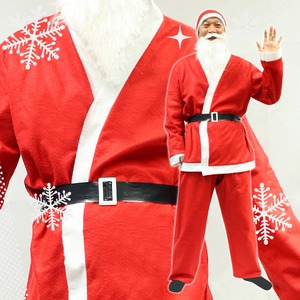 【クリスマスコスプレ 衣装】P×P メンズサンタクロース サンタコスプレ男性用 5点セット