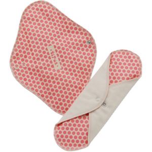 （まとめ買い）tipua(ティプア) 布ナプキン ネル レギュラー(防水シート入り) ピンク×2セット
