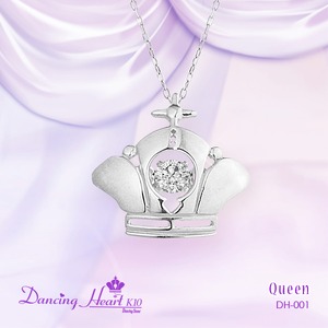 クロスフォーDancing Heart（ダンシングハート） DH-001 【Queen】 ダイヤモンドペンダント/ネックレス