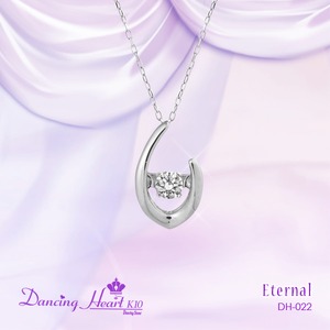 クロスフォーDancing Heart(ダンシングハート) DH-022 【Eternal】 ダイヤモンドペンダント/ネックレス